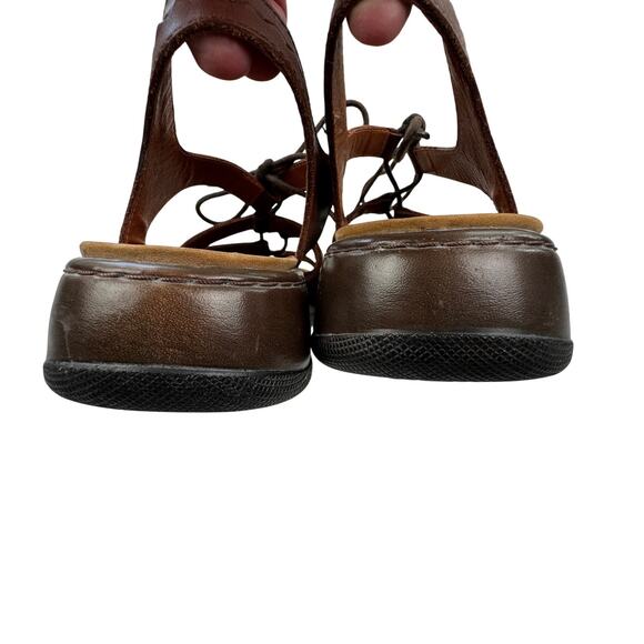 Dansko Brown Leather Elena Lace Up Gladiator Comfort Sandals Women's 41/10.5-11 - Picture 7 of 10